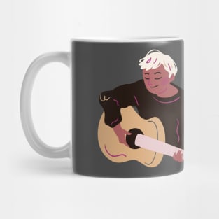 singer with guitar Mug